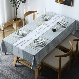 Tischdecke Nordic Gestreepte Tafel Dekken Rechthoek Tafelkleed Waterdicht Oilproof Rechthoekige Kleding Tafelkl