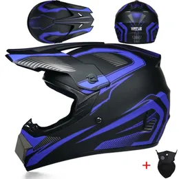 Bisiklet kaskları yeni tam yüz motosiklet kaskı çapraz kapakete motokros off-road atv mtb yokuş aşağı yarış casco dot onaylı l221014