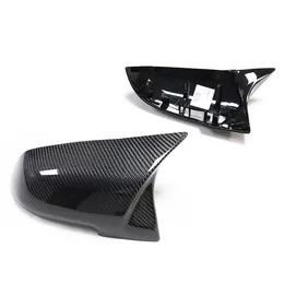 X1 E84 Forged Carbon Rearview Side Mirror Cover Caps for BMW 1 2 3 4 Series Horned Style Car Accessories