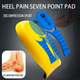Sports Insoles for Men Women Foot Heel Spurs Pain Cushion Massager Care Half Heel Insole Latex Soft Sole Running Shoes Pads