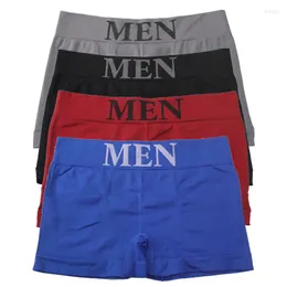 Mutande 2022 Mutandine da uomo Intimo Boxer Traspirante Boxer da uomo Solido Comodo Pantaloncini di marca maschile Nero Blu