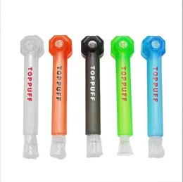 TOPPUFF Top Puff Acrilico Bong narghilè Pipa ad acqua Tubi di vetro avvitabili portatili Shisha Chicha Herb Holder Vite istantanea su colore casuale all'ingrosso