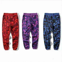 Calças masculinas Mens Designer Calças Casuais um Macaco de Banho Cardigan Homens Mulheres Preto Cinza Camuflagem Corredores Track Pant Hip Hop Elastic Cintura Calças