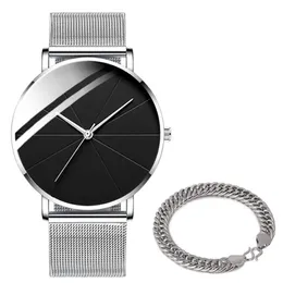 HBPファッションスポーツウォッチQuartz Watch Wlistwatches for Mens Birthday Gifter Designer Metal Strap Montres de Luxe