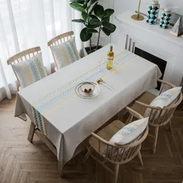 テーブルクロスモダンeenvoudige clover tafelkleed verse borduren waterdichte rechoekige tafel mat schoorsteenmantel mesa