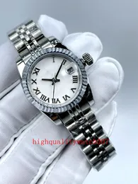 Wysokiej jakości Watch Nowa wersja Panie Watch 31 mm 26 mm White Tarce 178274 126231 279171 ETA Ruch Automatic 316L Bransoletka ze stali nierdzewnej Kobietowe zegarki modowe