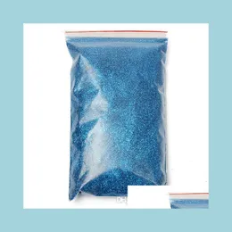 Outros acessórios externos de qualidade superior 170g 0,2mm poliéster metálico azul brilhante floco de metal glitter de bicicleta de bicicleta aditiva Drop del Dhht3