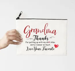 Torebki kosmetyczne torba babci Kobiety podziękowania podziękowaniom