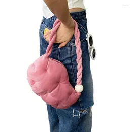 Bolsas de noite Mulheres Bolsa Bolsa de Nylon de inverno Autumn Poços de ombro quadrado Poços e Crossbody Fashion Zipper Girls All-Match