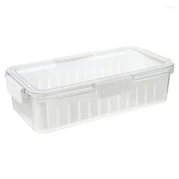 저장 병 항아리 1pc 실용 과일 야채 세척 배수 박스 부엌 보존 상자