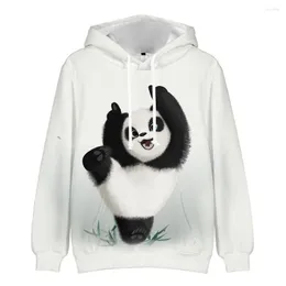 Erkek Hoodies Yenilik Çin Panda 3d Erkekler/Kadınlar Harajuku Uzun Kollu Kapüşonlu Sweatshirt Sıradan Erkek Kızlar Top Çocuk Giyim Büyük Boy