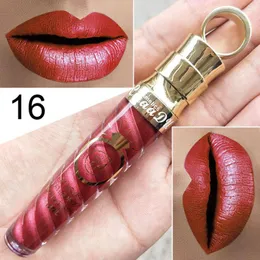 Lip Gloss Cmaadu Metal Metallic 20 Colors Sexy Red Nude Tint Waterproof Long Lasting 12ml Batom Matte Liquid Lipstick HF056