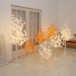 Dekorativa blommor Creative Maple Tree Lights Diy Party Decoration Landscape Simulation Lys LED Christmas Lighting