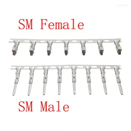 照明アクセサリ100pcs/lot JST SM MALE SOCKET HOUSING CONTACTING PIN METALクリンプターミナルプラグコネクタワイヤーケーブルピン