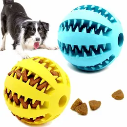 Köpek maması oyuncakları için interaktif kauçuk toplar köpek yavrusu kedi çiğneme oyuncak küçük büyük evcil diş temizliği yıkılmaz