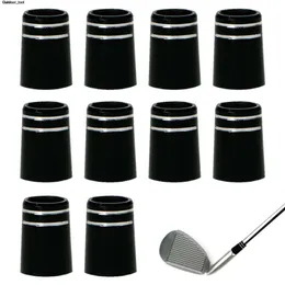 Yeni 10 adet siyah plastik golf ferrules 0.370 uçlu ütüler şaft kulüp şaftları manşon adaptör değiştirme 19mm aksesuarlar