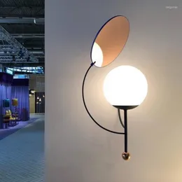 Wall Lamp Nordice Crystal Bedroom Light Lights Aisle Bedside For Home Espelho