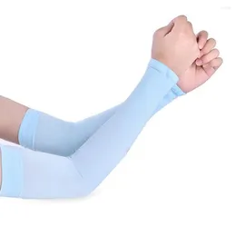 膝パッド1ペアの男性女性腕の袖夏太陽UV保護屋外ドライビングカバー高品質のACCスパンデックス通気性アームカバー