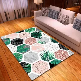 Carpets Nordic Green Pastoral Style 3D For Living Room Bedroom Area Rugs Mats Sofa Coffee Table Cushion Balcony Bedside Blanket