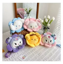 Kawaii Plush Bag Curomi Melody Cinnamomoroll Аниме фаршированные рюкзаки для девочек кукол мультфильм кроссбоди мягкая игрушка для детей 7976 года.