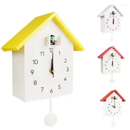 Duvar Saatleri Guguklu Kuvars Saat Modern Kuş Asma İzle Dekorasyon Alarm Ev Oturma Odası