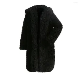 Kvinnors päls faux kappa kvinnor vinter jacka mode överdimensionera varm trend ytterkläder kvinnliga rockar parka casaco feminino abrigos