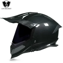 Fahrradhelme LVS Herren Damen Winter Casco Capacete Motorrad-Rennhelm Motocross-Offroad-Helm Dot-zugelassene Helme mit Visier DOT L221014