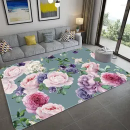 Carpets Floral Pattern Design Carpet Living Room Large Area Rugs Bedroom Floor Mat Bedside Flower Tapis Salon Alfombra Para Cocina
