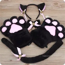 Party Supplies Cat Paw Gloves 5-Piece Set of Maid Cats PAW Bow Tie Anime Peripheral Cosplay Tools Glove Accessories LT109