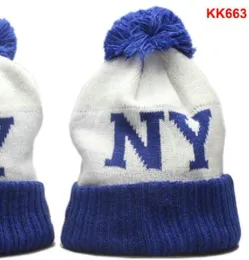 NY NYK Beanie 23 North American Basketball Team Side Patch Winter Wolle Sport Strickmütze Skull Caps