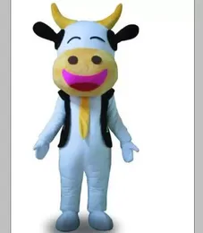 Профессиональный фабричный костюм коровы счастливчика для взрослых, Хэллоуин, день рождения, мультяшная одежда