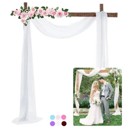 70cm 550cm Multipurpose Chiffon Streamers Wedding Decoration Arch Snow Gauze Background Cloth Curtain Holiday Party Veil 220429