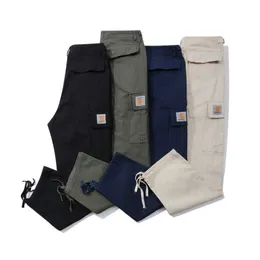 Męskie spodnie duże męskie designer carhart swobodne luźne kombinezony multi funkcjonalne spodni kieszonkowe