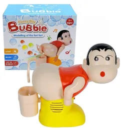 Nieuwheid Games Bubble Gun Funny Bubble Machine speelgoed Volledig automatisch water Blowing Toys Soap Music Joke Blower Outdoor Kids Child 221018