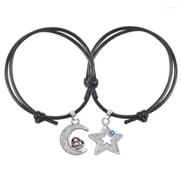 LINK BRACELETS ROMACTROMADO DE CUNDO DE CUNDO DE CUNDO DE CUNDO DE CUNDO DE CUNDO ESTRELA DA MOON Lua Crystal Zircão Pingente Jóias Presente para Friends