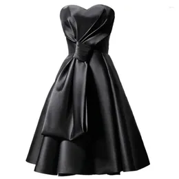 Casual Dresses 2022 Sexy Strapless Black Party Robe Ball Wedding Midi Dress Elegant Evening Gown Prom Cocktail For Women Sundress Tunic