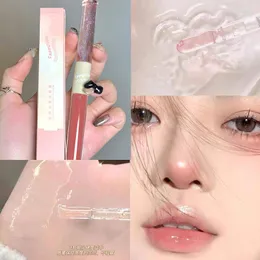 Lip Gloss Purple Glitter Water Light Glaze Double-End Mirror Liquid Lipstick Not Fade Lasting Moisturizing Brillo De Labios