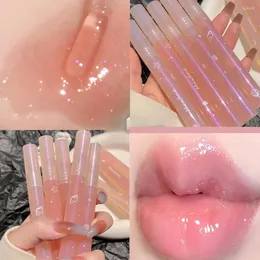Lucidalabbra Coreano Specchio trasparente Idratante Rossetto liquido Trasparente Glitter Primer Idratante Strumenti per la cura grassoccia