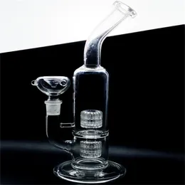 Sıcak satmak Mobius matris duman nargile cam bong sigara boru su borusu bongs ile 2 percs 12 inç yüksekliğinde sadece GB-186-1