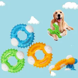 Собачьи игрушки жует щенки тренировочная костяная молярная резиновая резина