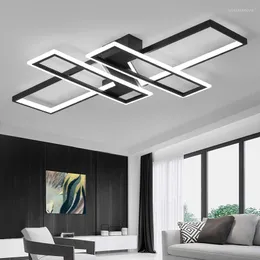 Chandeliers 2022 Modern Led Living Room Bedroom Intelligent Remote Control Kitchen Ceiling Lamp Rectangular Indoor Lighting Fixture