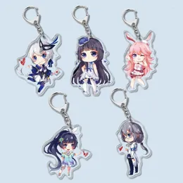 Kreki Game Breychain Honkai Impact 3 Kaslana Raiden Zaychik Theresa Murata Acrylic Figures Key Ring Cain Fani Kolekcja biżuterii anime