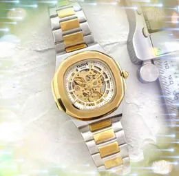Высококачественные модные мужские квадратные квадратные часы 40-миллиметровые турбиллинские механические часы часы ретро-криминали