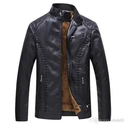 Men's Jackets Qnpqyx Winter Leather Jacket Men Super Warm Lining Pu Black Plus Size 6xl Business Casual Mens Coats Male