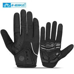 Luvas de esqui INBIKE Gel acolchoado Ciclismo Dedo inteiro Bicicleta de estrada Esportes ao ar livre Esqui Homens Mulheres Escalada Bicicleta MTB IF239 L221017