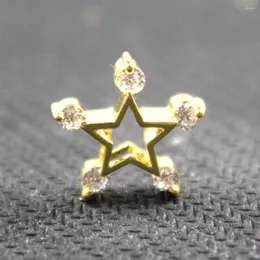 Collares pendientes 1 Uds. Venta al por mayor estrella accesorios de moda oro para dijes hechos a mano Diy collar colgantes cobre 15 15mm