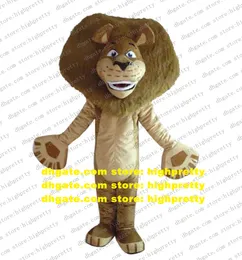 Madagascar Lion Alex Mascot fantasia de desenho animado de caráter de caráter de caráter de mano de maneiras de maneiras de maneira cerimônia cerimonys cx4030