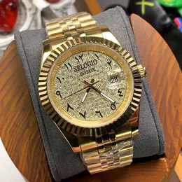 Relógios de pulso relógio de pulso assistir movimento automático Sapphire Stainls Strap Strap Watchwatch Diamond Buzel