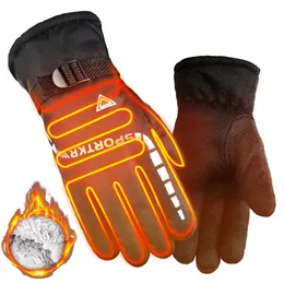 Luvas de esqui adicionam ciclismo de algodão Men Winter Outdoor Sport Camping Bike Women Women Grost Warm Motorcycle Full Fingle L221017