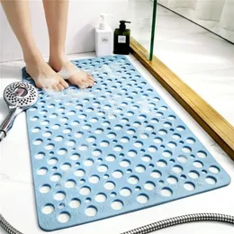 防水性のない滑り止めシャワーバスルームマット非毒性のないTPEソフトバスマット世帯防止アンチスリップ大きな疎水性パッドホロー220504